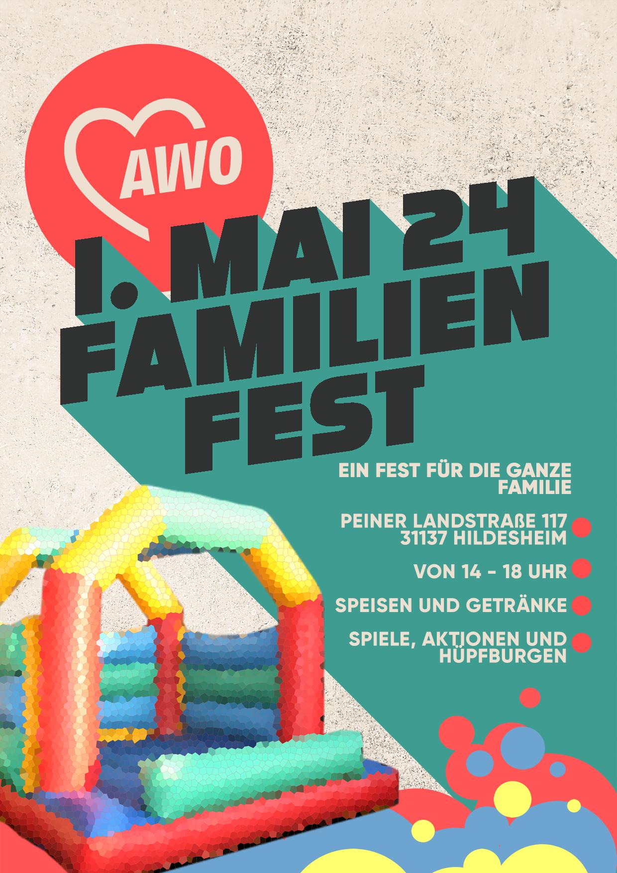 Plakat Familienfest 1. Mai 2024